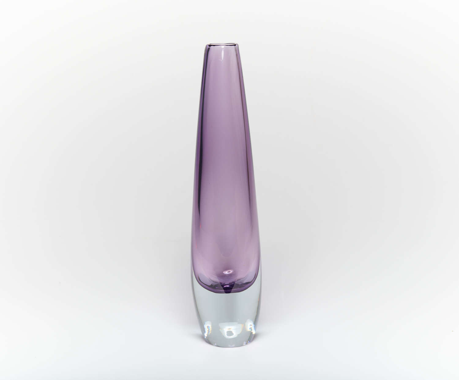 Stromberg Sputnik Tri-form Amethyst Glass Vase